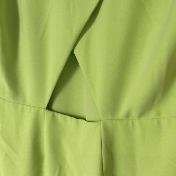 Neon Green Short Sleeve Dress - Picture 6 of 6